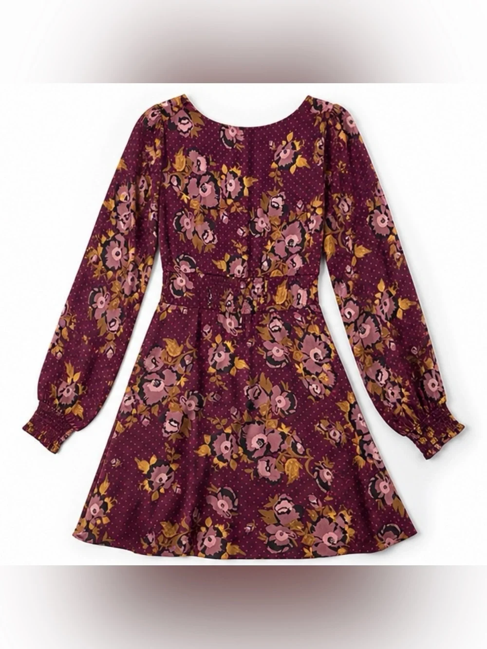 Free People Morning Light Floral Mini Dress Purple Size 4 NWT